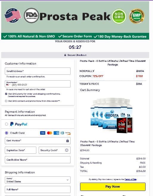 Prosta Peak-order-page
